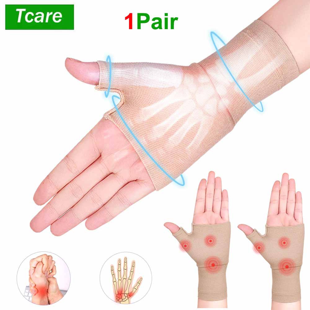 Wrist Wrap Support - Sarung tangan jempol, 1 pasang, kompresi