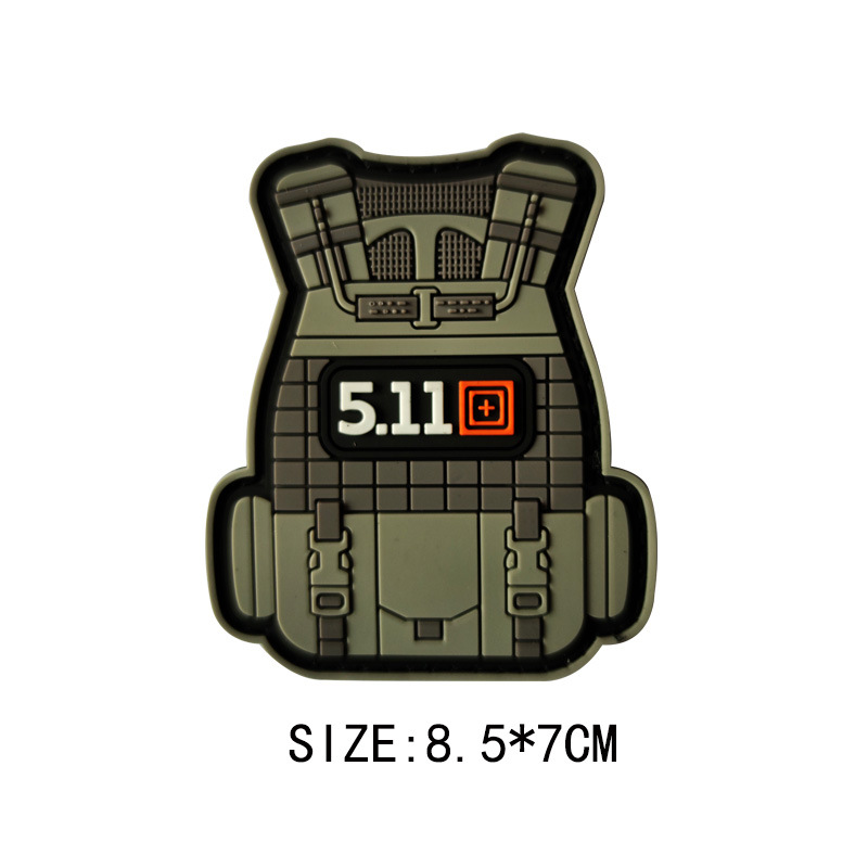 Patch Stiker PVC 3D Model Vest - Crossfit Gear Pouch ulasan dan harga